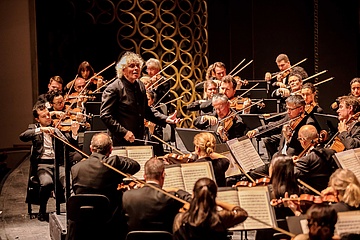 London Symphony Orchestra podczas koncertu w Teatrze Wielkim - Operze Narodowej, fot. Krzysztof Bieliński